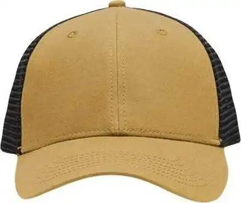 Sportsman Sp1450 Traditional Lo-pro Mesh Back Trucker Fit Cap - Vegas Gold Black - one Size Fits Most