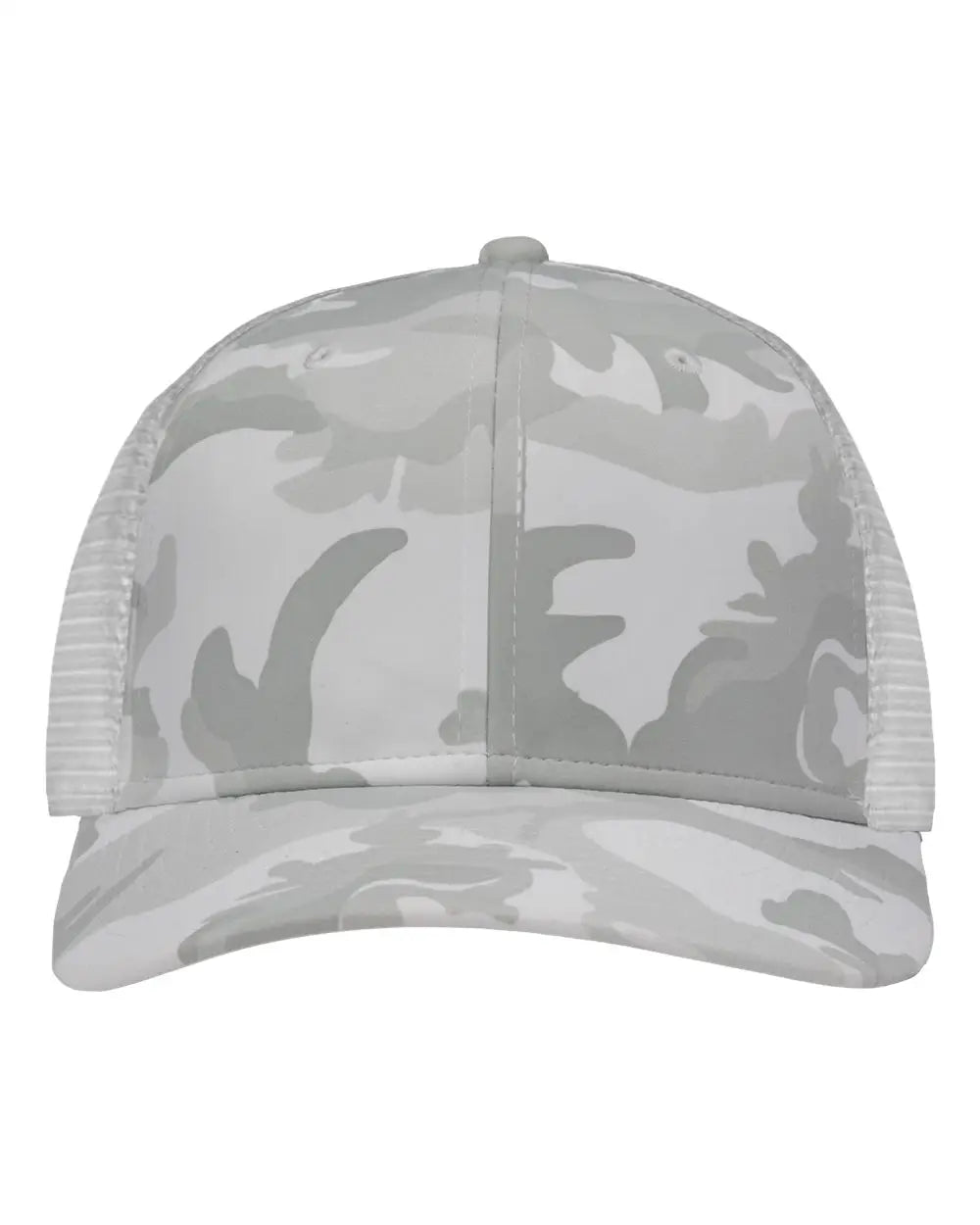 Sportsman Sp1450 Traditional Lo-pro Mesh Back Trucker Fit Cap - White Camo - one Size Fits Most