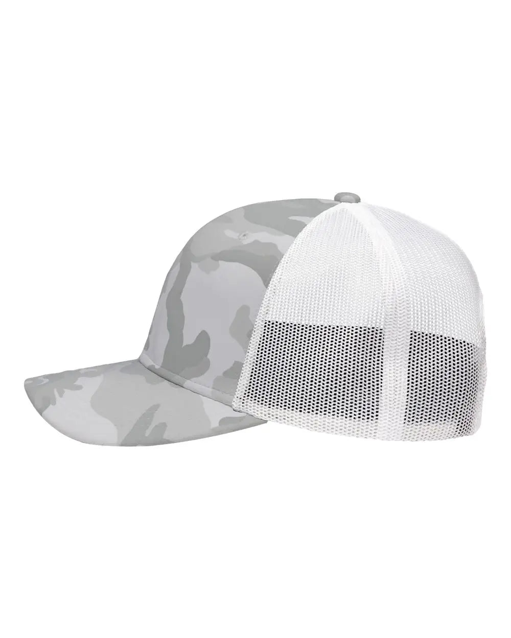 Sportsman Sp1450 Traditional Lo-pro Mesh Back Trucker Fit Cap - White Camo - one Size Fits Most