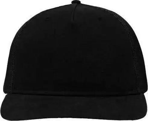 Sportsman Sp1550 Modern Five-panel Trucker Fit Cap - Black - one Size Fits Most