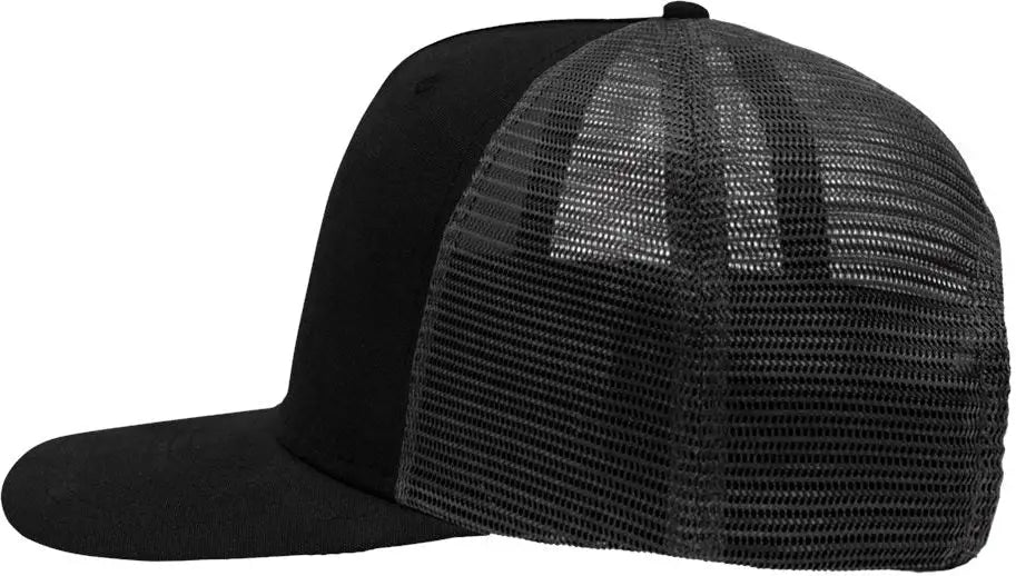 Sportsman Sp1550 Modern Five-panel Trucker Fit Cap - Black - one Size Fits Most