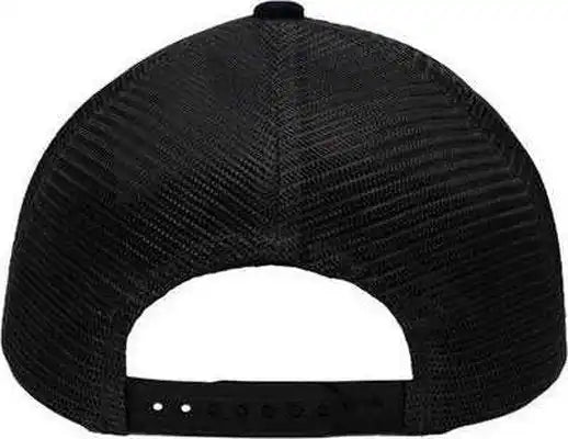 Sportsman Sp1550 Modern Five-panel Trucker Fit Cap - Black - one Size Fits Most