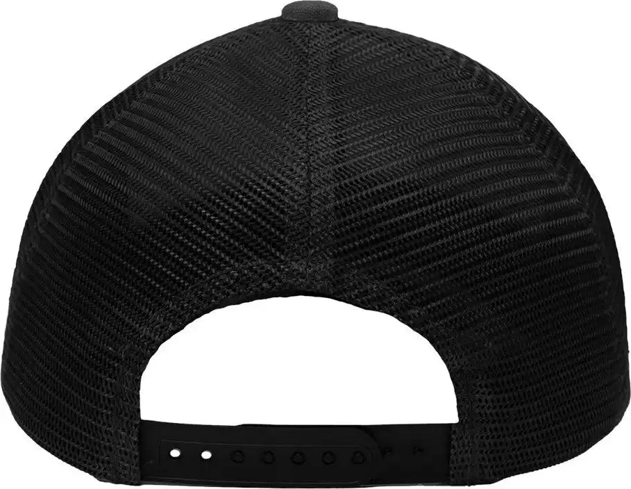 Sportsman Sp1550 Modern Five-panel Trucker Fit Cap - Charcoal Black - Charcoal/ / Adjustable
