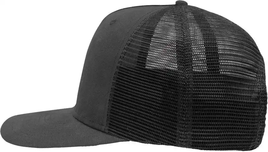 Sportsman Sp1550 Modern Five-panel Trucker Fit Cap - Charcoal Black - Charcoal/ / Adjustable