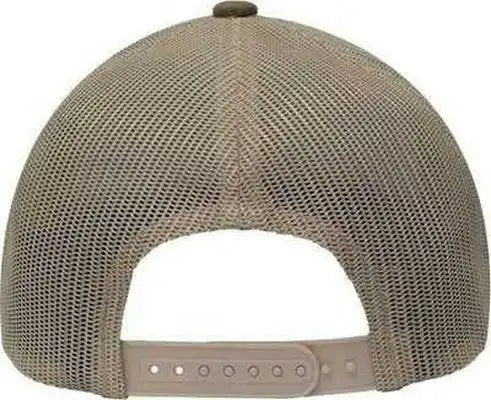 Sportsman Sp1550 Modern Five-panel Trucker Fit Cap - Dark Olive Green Khaki - one Size Fits Most