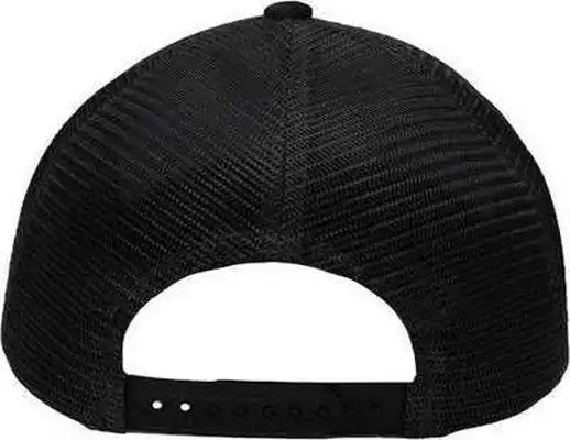 Sportsman Sp1550 Modern Five-panel Trucker Fit Cap - Old Wash Black - one Size Fits Most