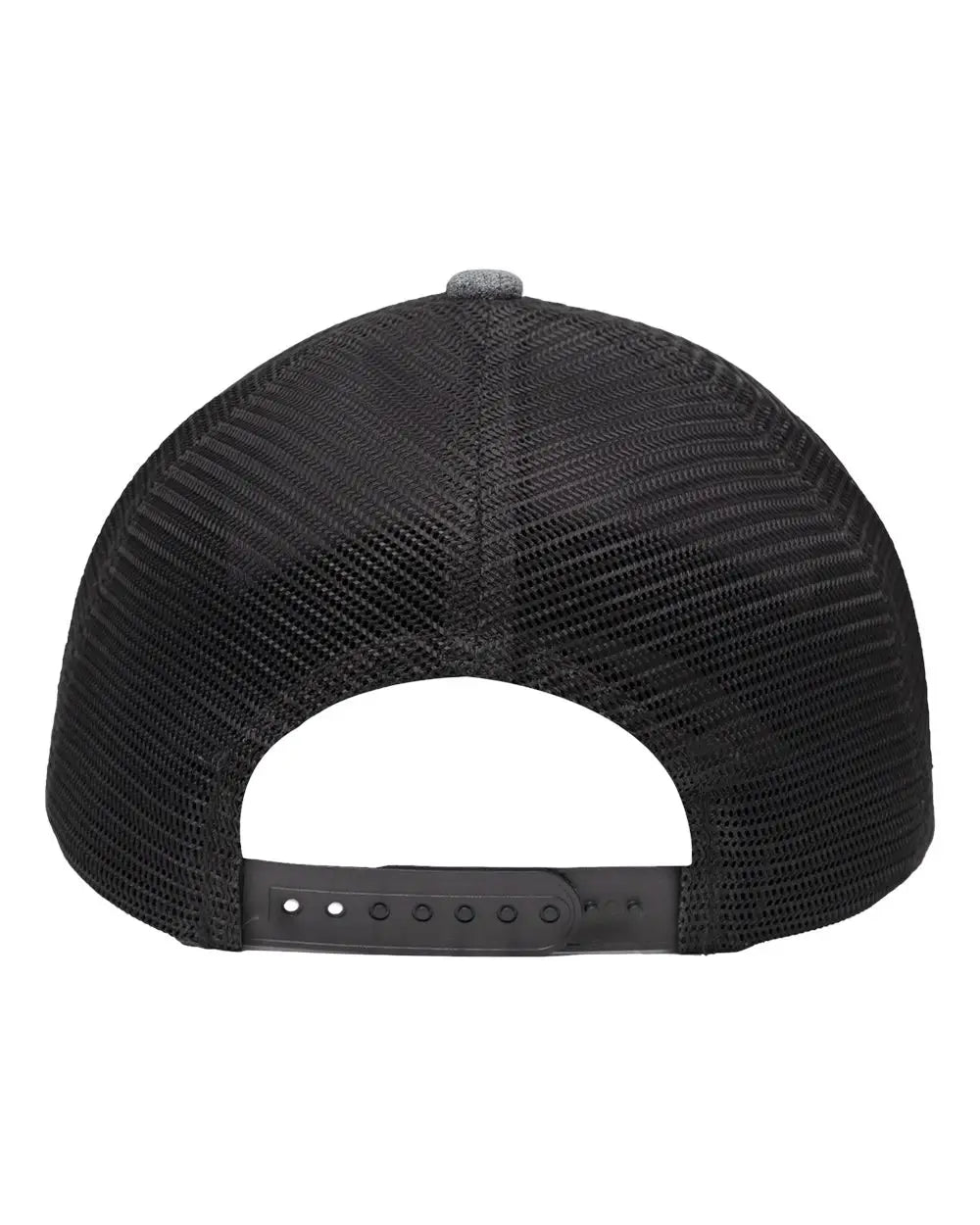 Sportsman Sp1650 Modern Six-panel Trucker Fit Cap - Black Heather - one Size Fits Most