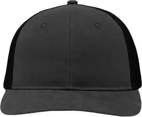 Sportsman Sp1650 Modern Six Panel Trucker Fit Cap Charcoal Black Dark Gray / one Size Fits Most