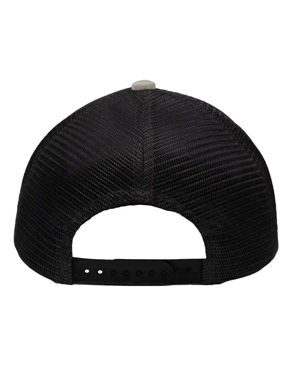 Sportsman Sp1650 Modern Six-panel Trucker Fit Cap - Grey Heather Black - Gray / one Size Fits Most