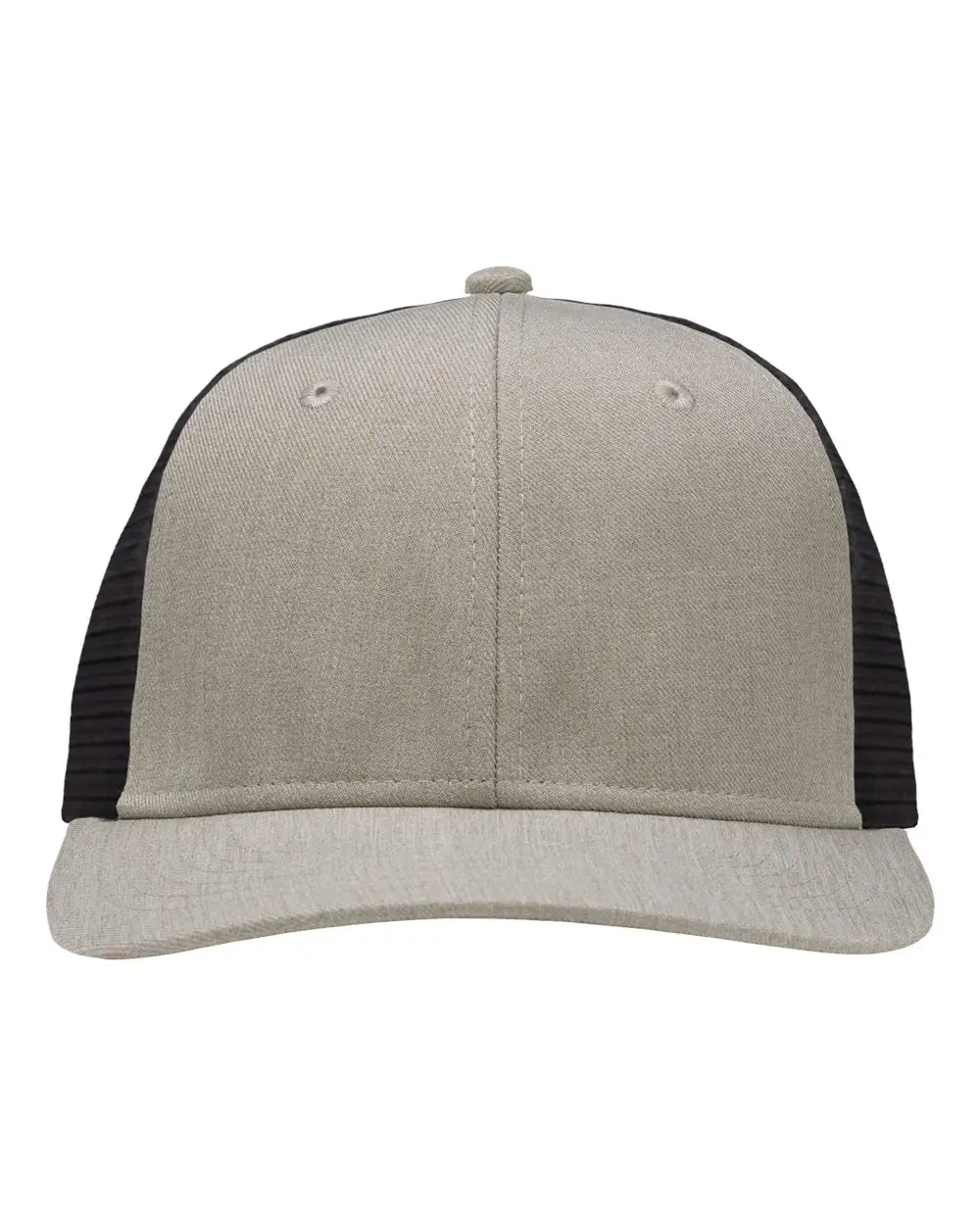 Sportsman Sp1650 Modern Six-panel Trucker Fit Cap - Grey Heather Black - Gray / one Size Fits Most