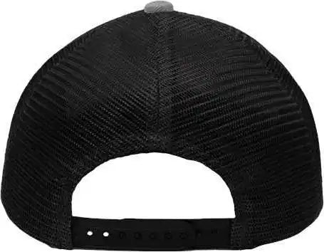Sportsman Sp1650 Modern Six-panel Trucker Fit Cap - Heather Gray Black - one Size Fits Most