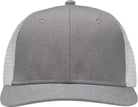 Sportsman Sp1650 Modern Six-panel Trucker Fit Cap - Heather Gray White - one Size Fits Most