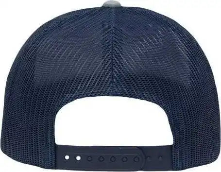 Sportsman Sp1650 Modern Six-panel Trucker Fit Cap - Heather Ice Blue Navy - Icy / one Size Fits Most