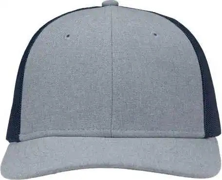 Sportsman Sp1650 Modern Six-panel Trucker Fit Cap - Heather Ice Blue Navy - Icy / one Size Fits Most