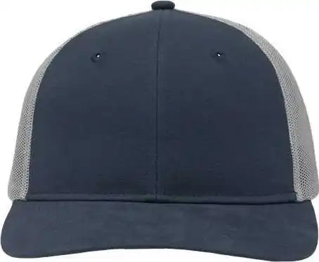 Sportsman Sp1650 Modern Six-panel Trucker Fit Cap - Navy Gray - one Size Fits Most