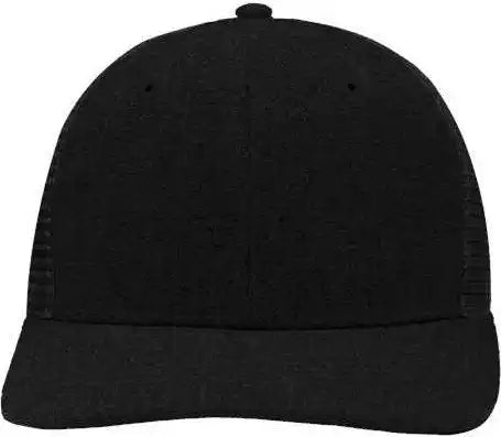 Sportsman Sp1650 Modern Six Panel Trucker Fit Cap x Hatch Black / one Size Fits Most