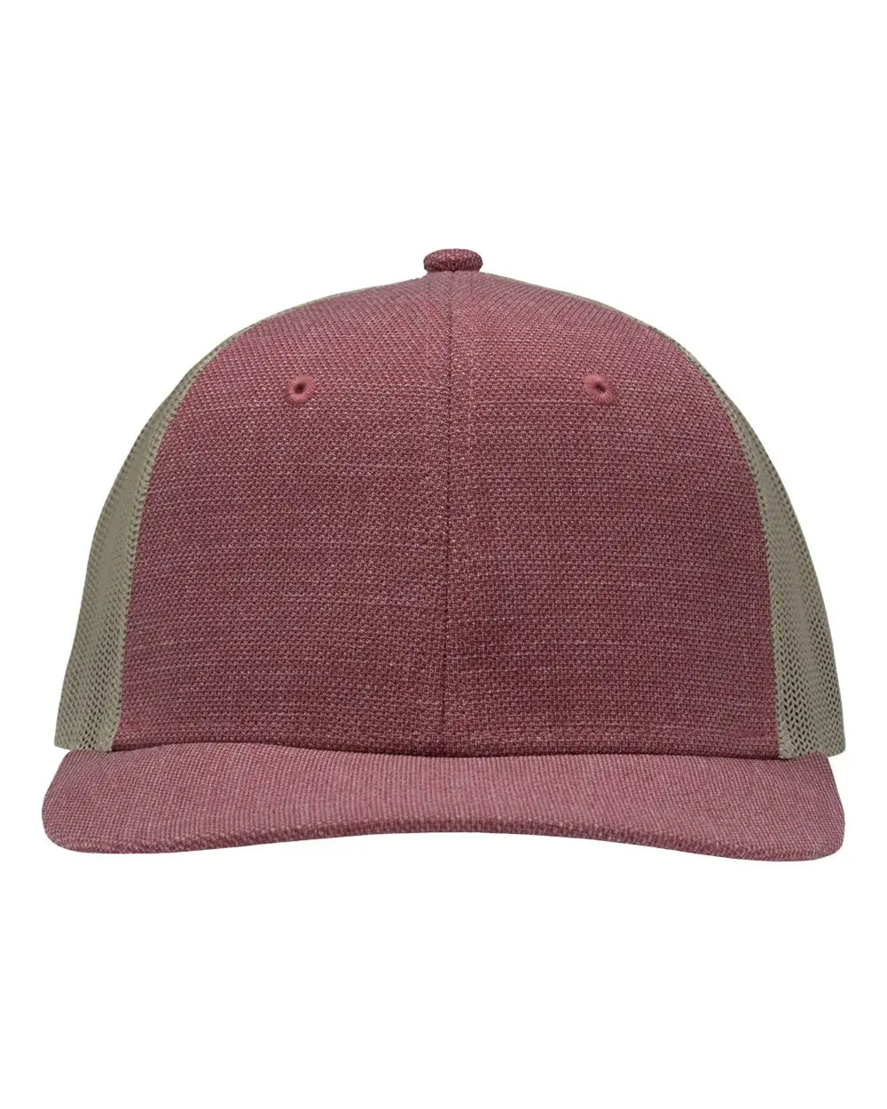 Sportsman Sp1650 Modern Six-panel Trucker Fit Cap - x Hatch Red Khaki - one Size Fits Most