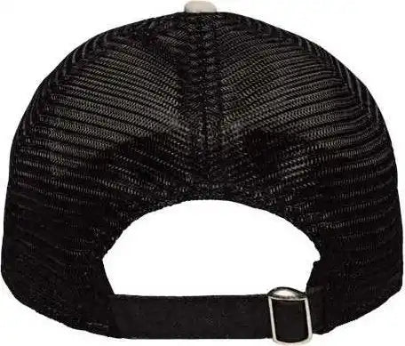 Sportsman Sp1750 Mesh Dad Hat Cap Fit - Khaki Black - one Size Fits Most