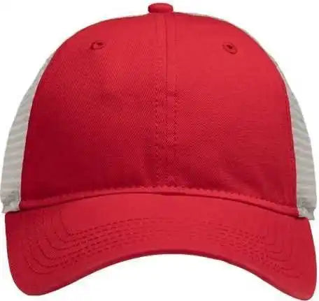 Sportsman Sp1750 Mesh Dad Hat Cap Fit - Red Stone - Gray / one Size Fits Most