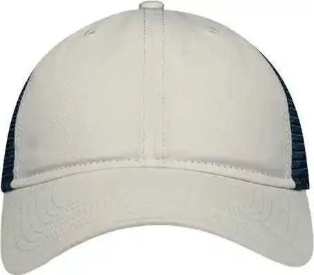Sportsman Sp1750 Mesh Dad Hat Cap Fit - Stone Navy - Ivory / one Size Fits Most