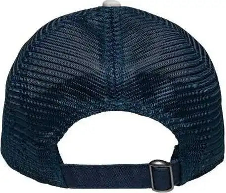Sportsman Sp1750 Mesh Dad Hat Cap Fit - White Navy - one Size Fits Most