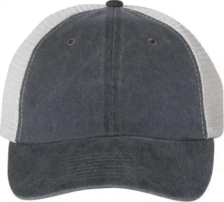 Sportsman Sp510 Pigment Dyed Trucker Cap Black Stone / 6 5/8’’ 7 3/8’’