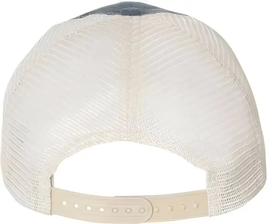 Sportsman Sp510 Pigment-dyed Trucker Cap - Navy Cardinal Stone - Gray / 6 5/8’’ - 7 3/8’’