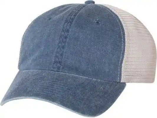 Sportsman Sp510 Pigment-dyed Trucker Cap - Navy Stone - Gray / 6 5/8’’ - 7 3/8’’
