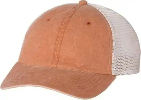 Sportsman Sp510 Pigment-dyed Trucker Cap - Texas Orange Stone - Gray / 6 5/8’’ - 7 3/8’’