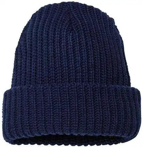 Sportsman Sp90 12’’ Chunky Knit Cuffed Beanie - Navy - one Size Fits Most