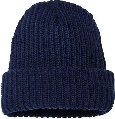 Sportsman Sp90 12’’ Chunky Knit Cuffed Beanie - Navy - one Size Fits Most