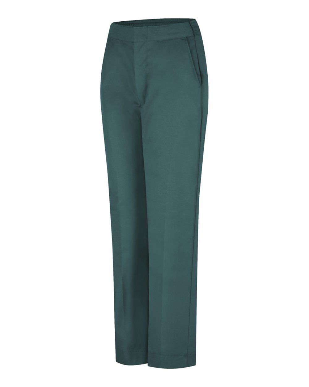 Spruce Green - Unhemmed Women's Half-Elastic Work Pants - PT59