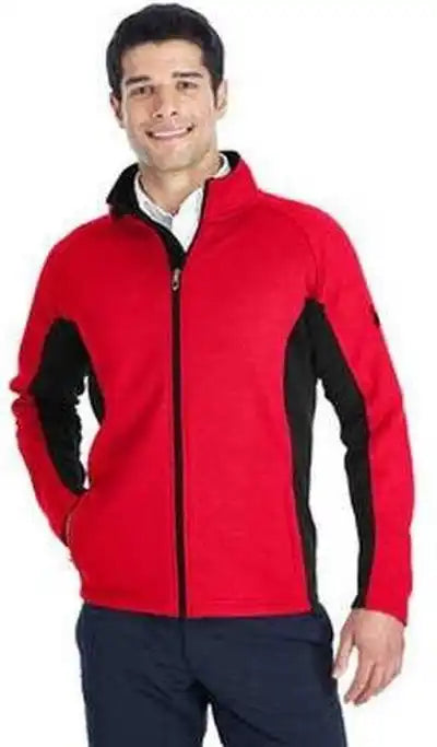 Spyder 187330 Men’s Constant Full-zip Sweater Fleece Jacket - Red Black