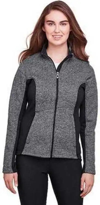 Spyder 187335 Ladies’ Constant Full Zip Sweater Fleece Jacket Black Heather