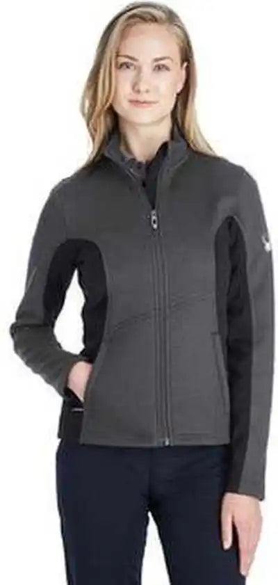 Spyder 187335 Ladies’ Constant Full-zip Sweater Fleece Jacket - Polar Black White