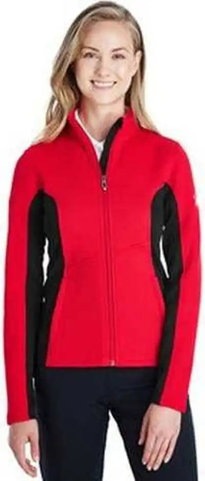 Spyder 187335 Ladies’ Constant Full-zip Sweater Fleece Jacket - Red Black White