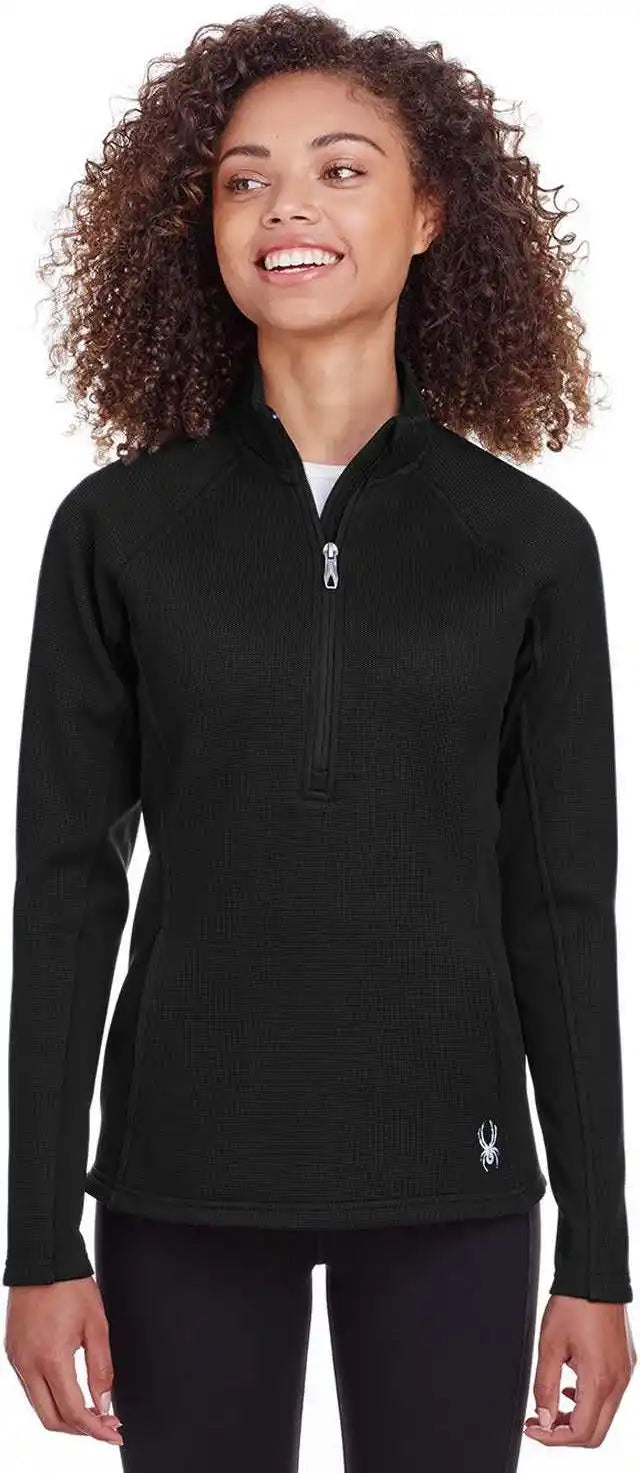 Spyder S16562 Ladies’ Constant Half-zip Sweater - Black