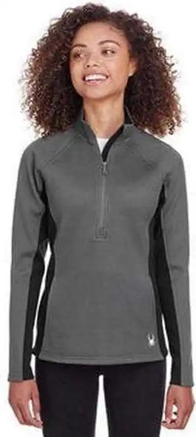 Spyder S16562 Ladies’ Constant Half-zip Sweater - Polar Black