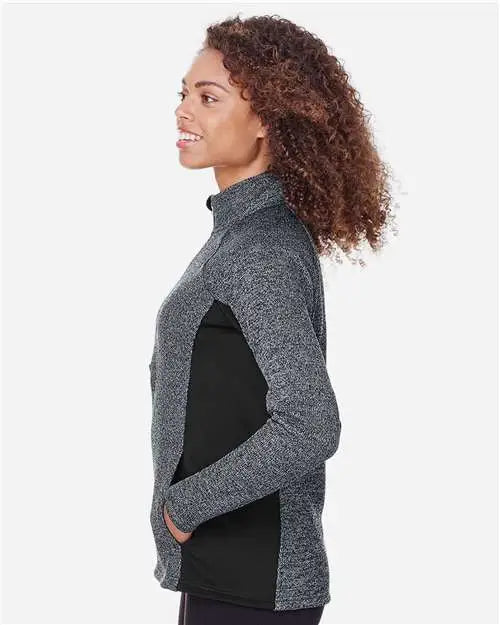 Spyder S16562 Women’s Constant Half-zip Sweater - Black Heather