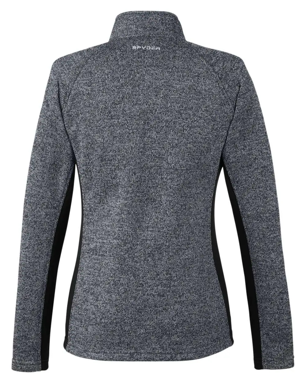 Spyder S16562 Women’s Constant Half-zip Sweater - Black Heather - Xs