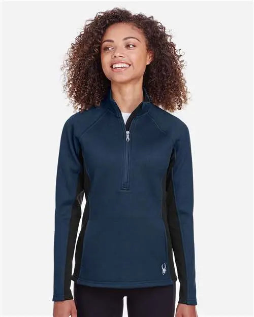 Spyder S16562 Women’s Constant Half-zip Sweater - Frontier Black