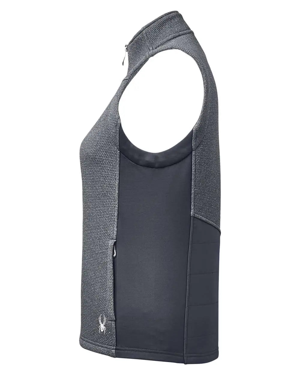 Spyder S17275 Women’s Pursuit Vest - Black Heather Polar - Dark Gray / Xs