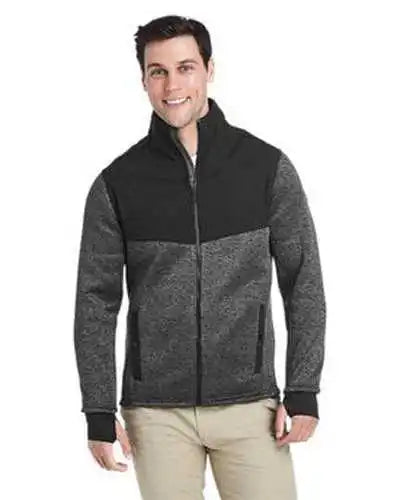 Spyder S17740 Men’s Passage Sweater Jacket - Polar Powdr Black