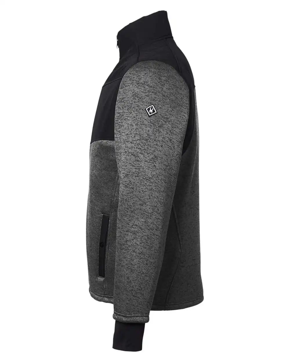 Spyder S17740 Passage Sweater Jacket - Polar Powder Black - Powder/ / s
