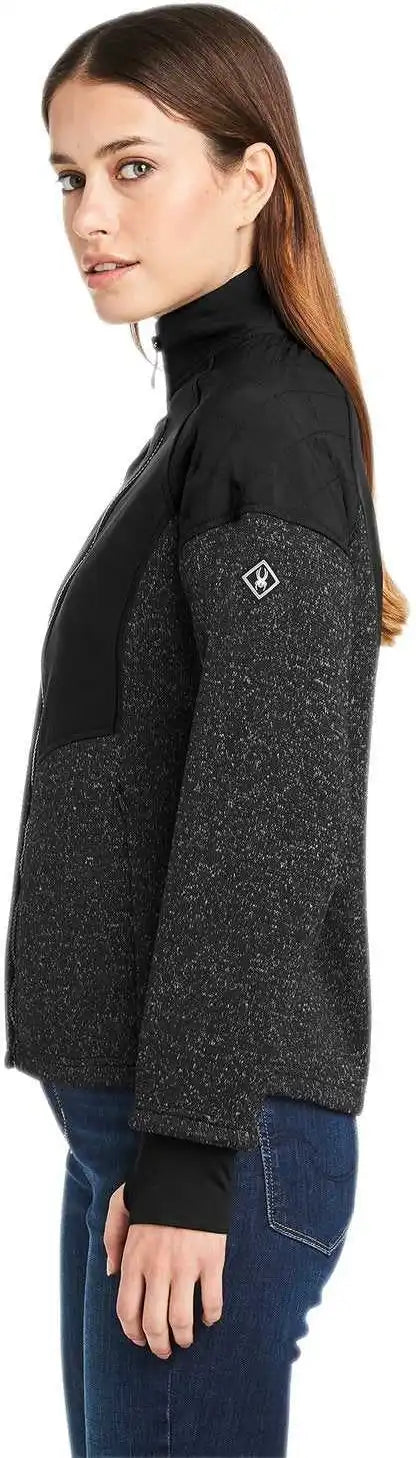 Spyder S17741 Ladies’ Passage Sweater Jacket - Black Powdr