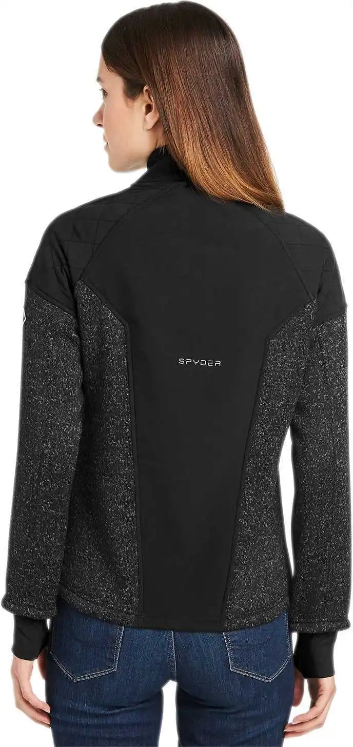 Spyder S17741 Ladies’ Passage Sweater Jacket - Black Powdr