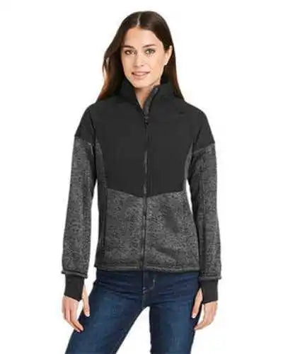 Spyder S17741 Ladies’ Passage Sweater Jacket - Polar Powdr Black