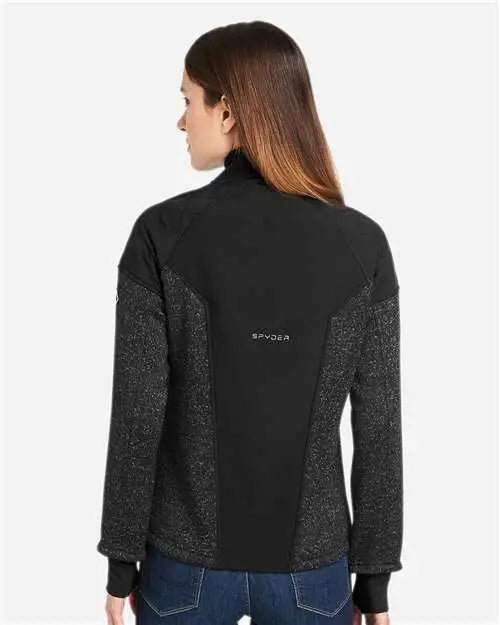 Spyder S17741 Women’s Passage Sweater Jacket - Black Powder