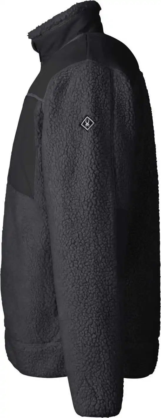 Spyder S17940 Unisex Venture Sherpa Jacket Black