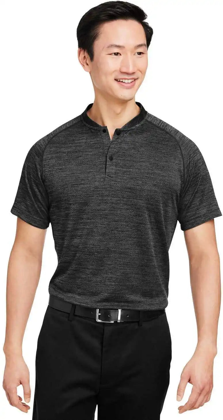 Spyder S17979 Men’s Mission Blade Collar Polo - Black Jaspe